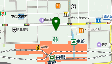 グランディール 京都ポルタ店の地図画像
