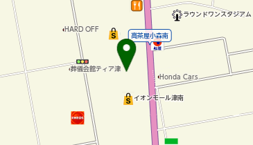 ピネード イオンモール津南店の地図画像