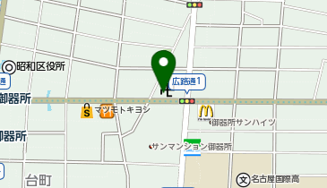 ピネード 御器所店の地図画像