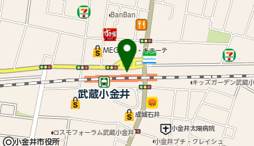 パステル nonowa武蔵小金井店の地図画像
