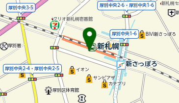 NOVA 新さっぽろ校の地図画像