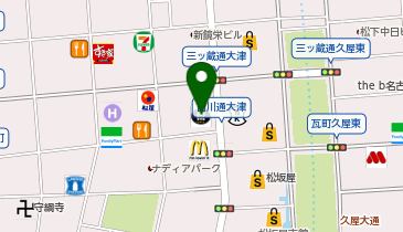 NOVA 栄校の地図画像