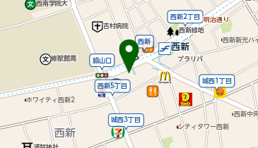 NOVA 西新校の地図画像