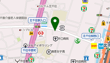 NOVA 北千住校の地図画像