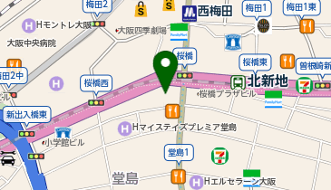 NOVA 西梅田校の地図画像