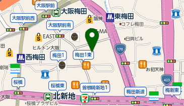 NOVA 大阪本校の地図画像