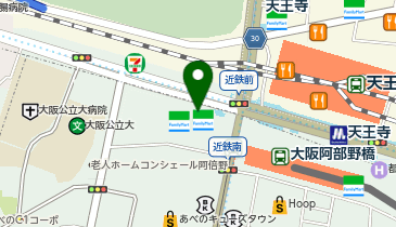 NOVA 天王寺校の地図画像