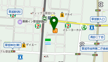 NOVA 草加校の地図画像