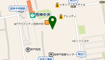 NOVA 西神中央校の地図画像