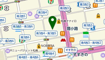 カラオケ館 狸小路店の地図画像