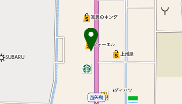 カラオケ館 太田西矢島店の地図画像