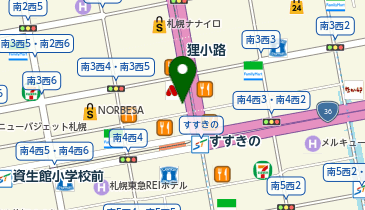 カラオケ館 すすきの本店の地図画像