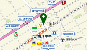 カラオケ館 西八王子北口駅前店の地図画像