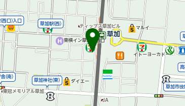 カラオケ館 草加西口駅前店の地図画像
