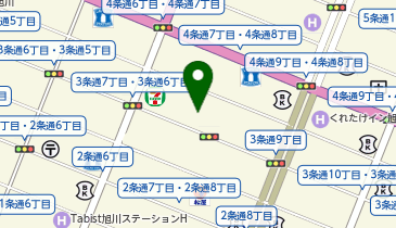 カラオケ館 旭川三条店の地図画像