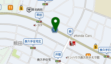 感動の肉と米 長久手店の地図画像