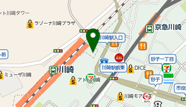 九州自慢 川崎東口タワー・リバーク店の地図画像