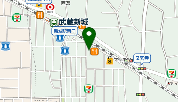 くいもの屋つう 武蔵新城店の地図画像