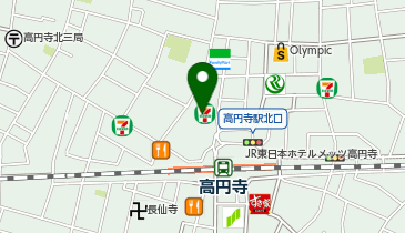 da pai dang 105 高円寺 東京本店の地図画像