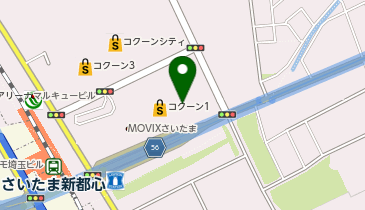 武蔵野うどん とこ井 さいたま新都心店の地図画像