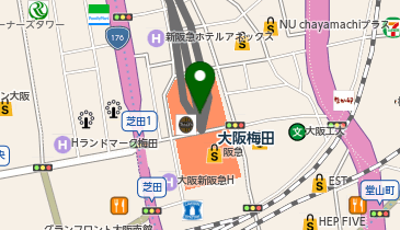 三代目文治 阪急三番街店(梅田)の地図画像