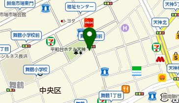 鉄板焼肉 もつ 馬肉 だだ乃屋 福岡親不孝通り店の地図画像