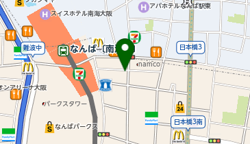 大衆町中華 饉ト 難波店の地図画像