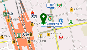 くいもの屋わん 大宮すずらん通り店の地図画像