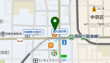 くいもの屋わん 西院駅前店の地図画像