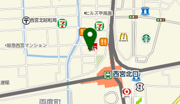 くいもの屋わん 西宮北口店の地図画像