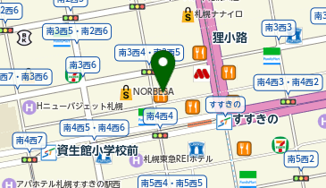 南3西4 すすきの店の地図画像