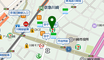 九州魂 川崎店の地図画像