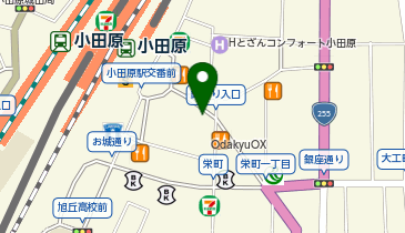 小田原鮮魚と炭焼牛たん かっこ 小田原店の地図画像