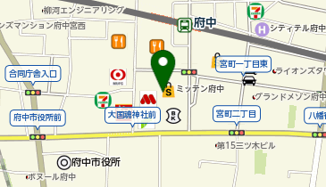 SUIT SQUARE ミッテン府中店の地図画像