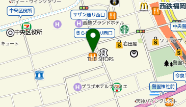 UNIVERSAL LANGUAGE MEASURE'S 福岡天神店の地図画像