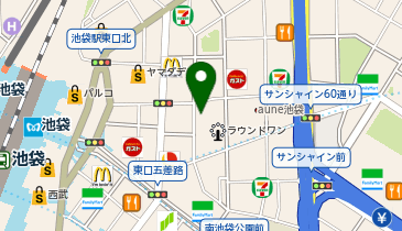 UNIVERSAL LANGUAGE MEASURE'S池袋東口店の地図画像
