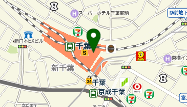 SUIT SQUARE ペリエ千葉店の地図画像