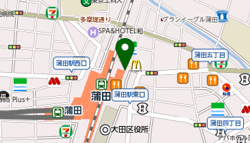 SUIT SQUARE グランデュオ蒲田店の地図画像