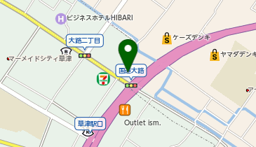 メガネのオオツカ草津本店の地図画像