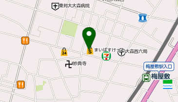 メガネスーパー梅屋敷店の地図画像