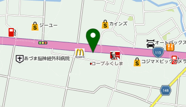 メガネスーパー福島方木田店の地図画像