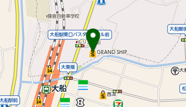 メガネスーパーコンタクトグランシップ大船店の地図画像