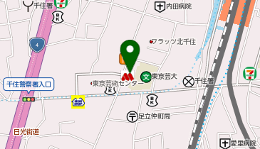 メガネスーパー北千住店の地図画像