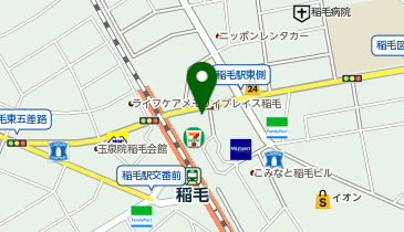 メガネスーパー稲毛店の地図画像