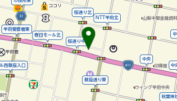 メガネスーパー甲府店の地図画像