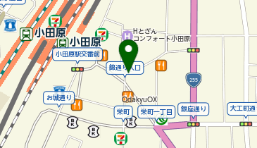 メガネスーパー小田原錦通り本店の地図画像