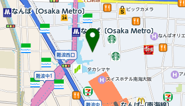 メガネスーパーなんばウォーク店の地図画像