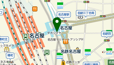 メガネスーパーコンタクト 名古屋ゲートウォークの地図画像
