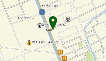 メガネスーパー袋井店の地図画像