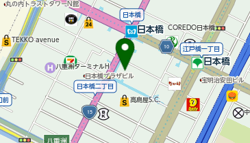 メガネスーパー八重洲日本橋店の地図画像